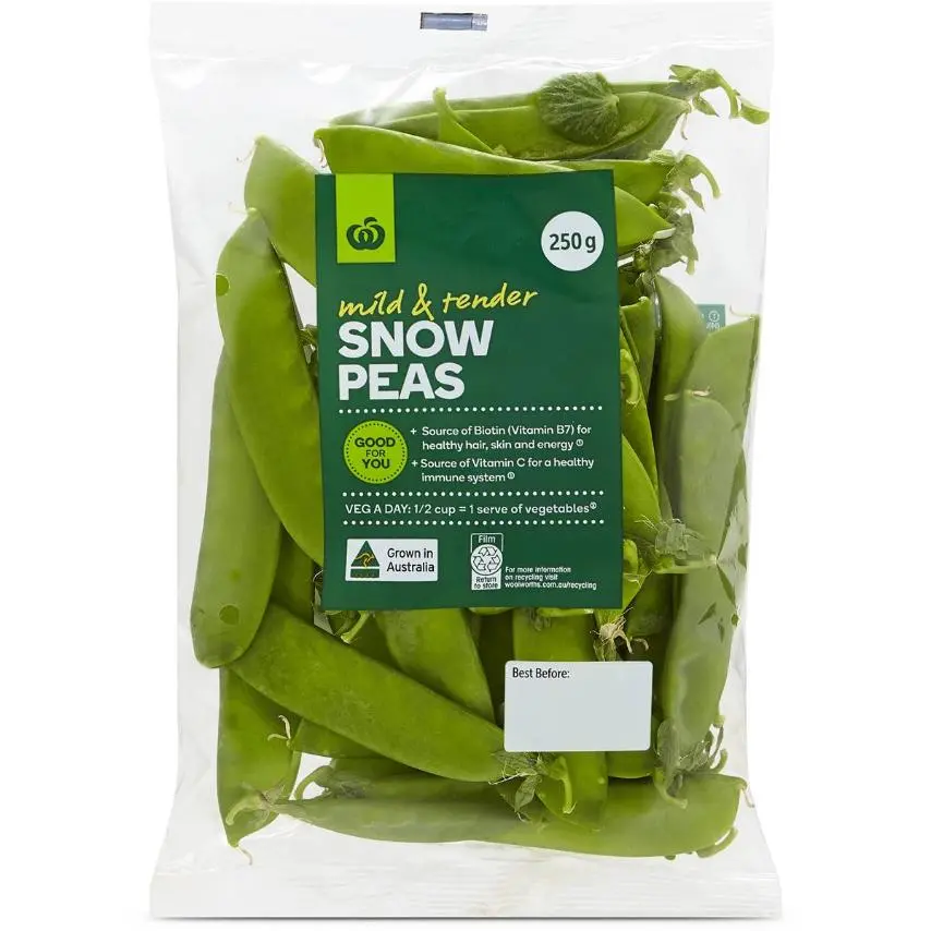 Woolworths Snow Peas Fresh 250g