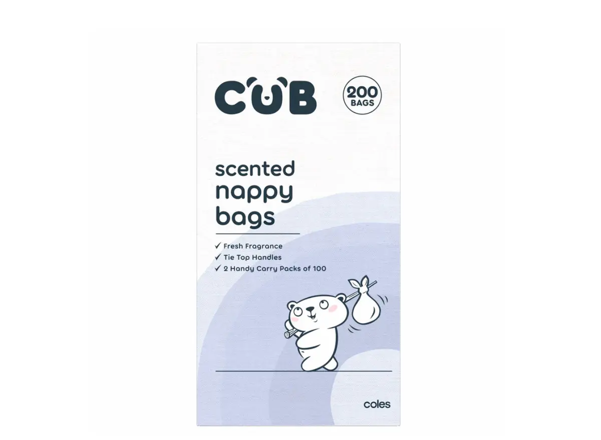Coles Scented Nappy Bags 200 Pack