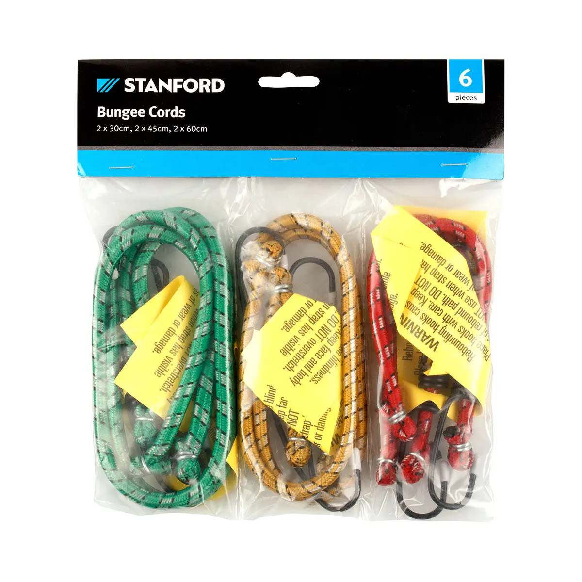 Straps Bungee 30cm/45cm/60cm 6pk