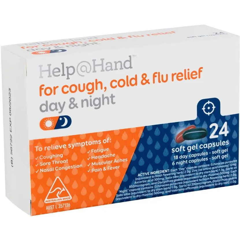 Help@Hand Cough, Cold & Flu Soft Gel Caps
