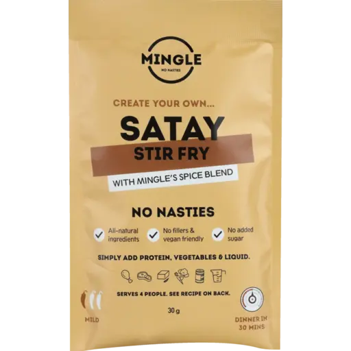 MINGLE SEASONING SATAY STIR FRY 30G
