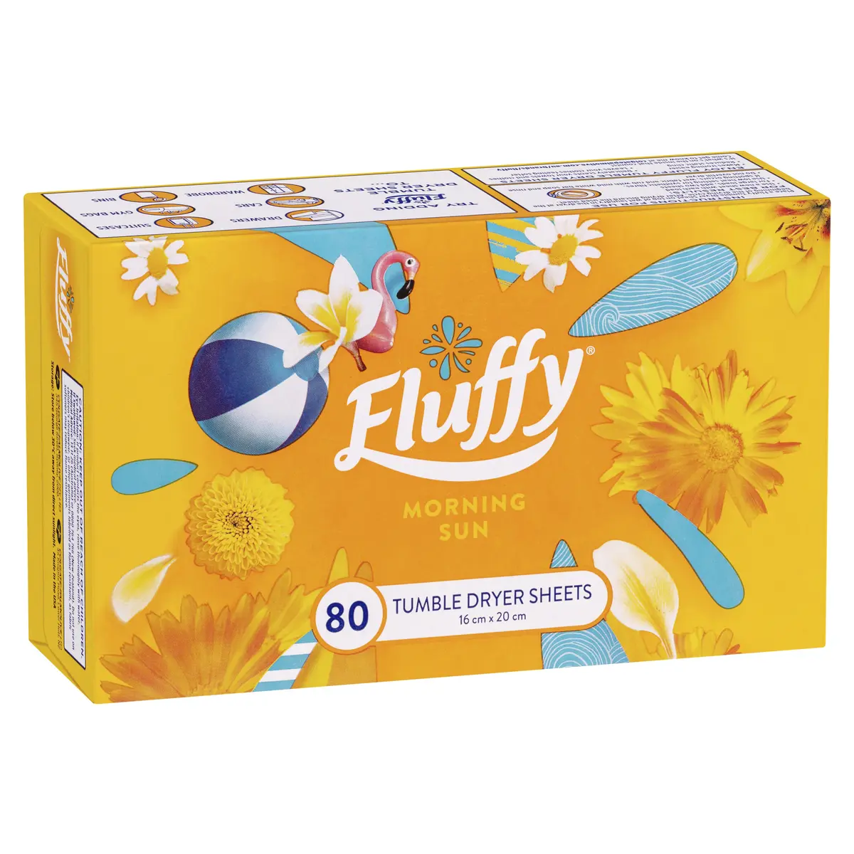 FLUFFY Dryer Sheets Morning Sun 80PK