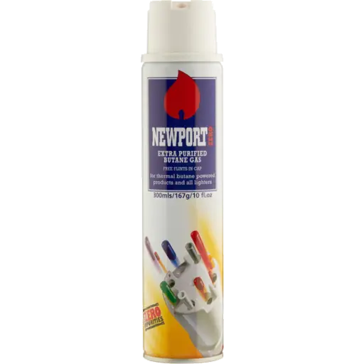 Newport 300ml Ultra Refined Torch Lighter Gas Butane