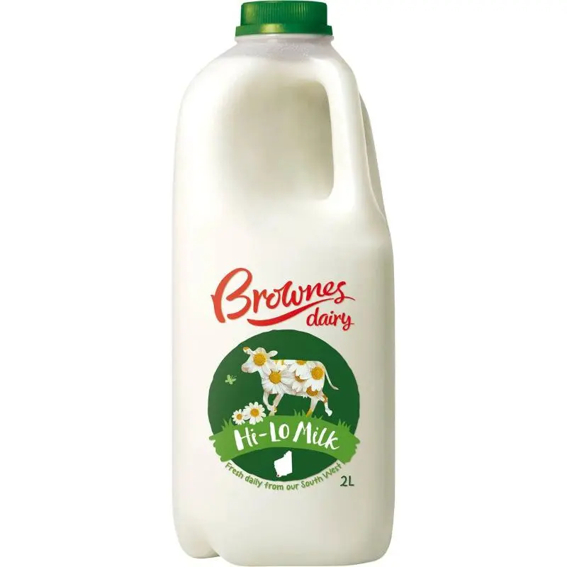 Brownes Dairy Hi-Lo Milk 2L