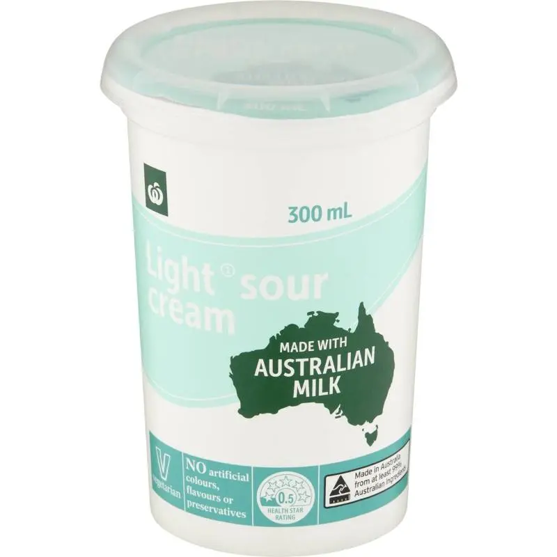 Woolworths Light Sour Cream