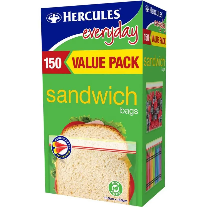 Hercules Resealable Everyday Sandwich Bags