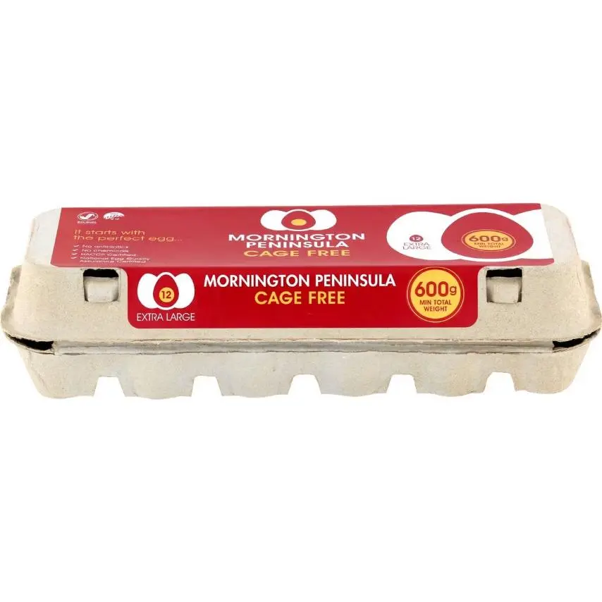 Mornington Peninsula Cage Free 12 Large Eggs 600g