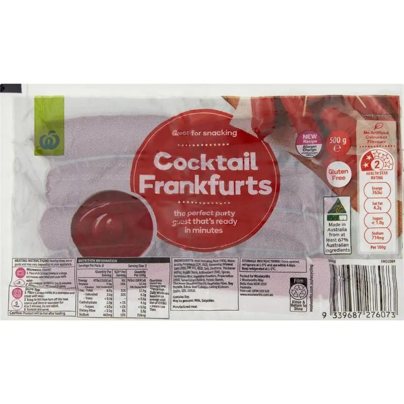 Woolworths Cocktail Frankfurts