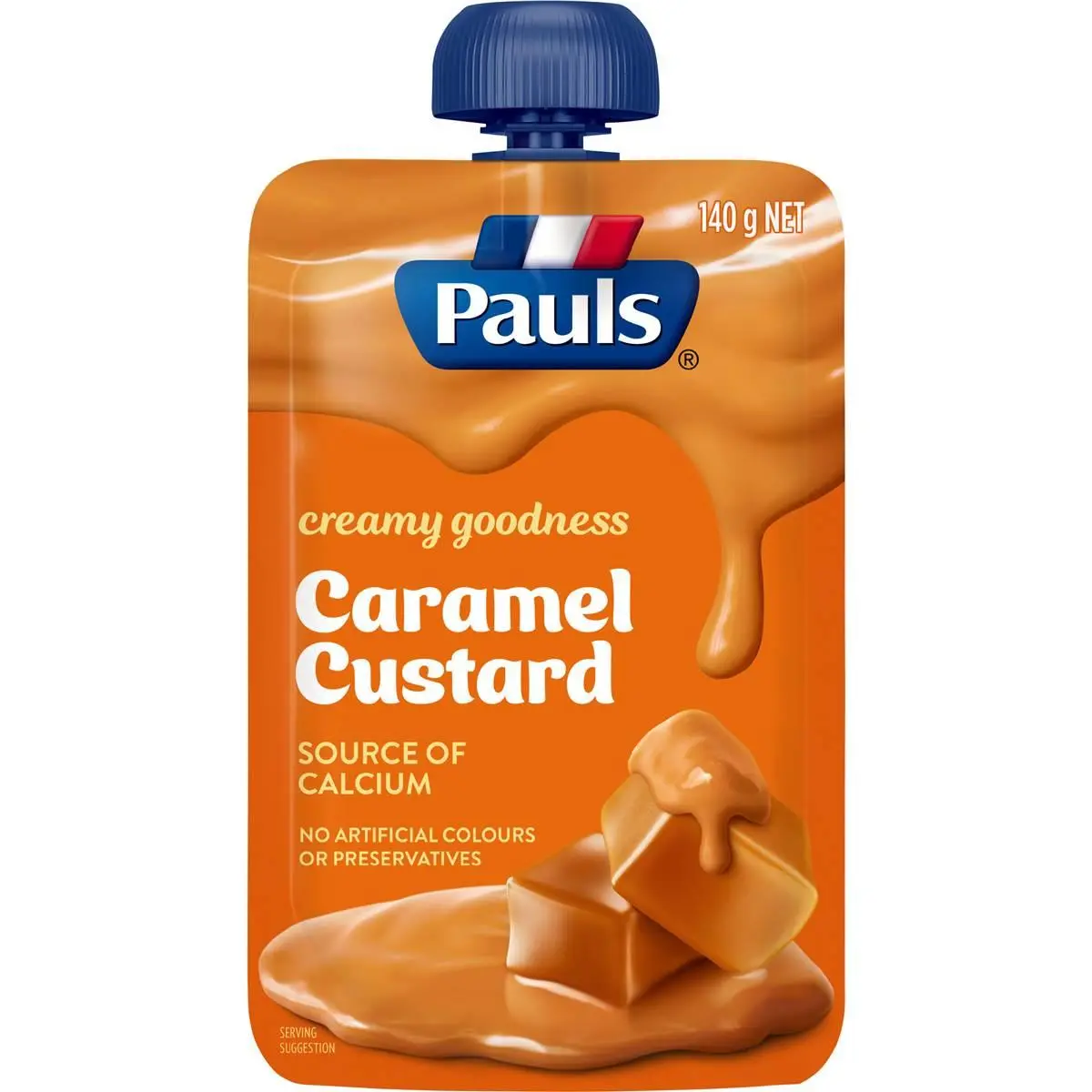 Pauls Caramel Custard Pouch 140g