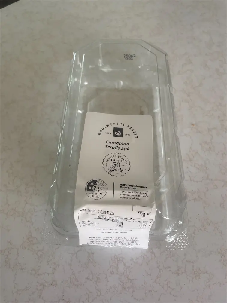 Woolworths Cinnamon Scrolls 2 Pack
