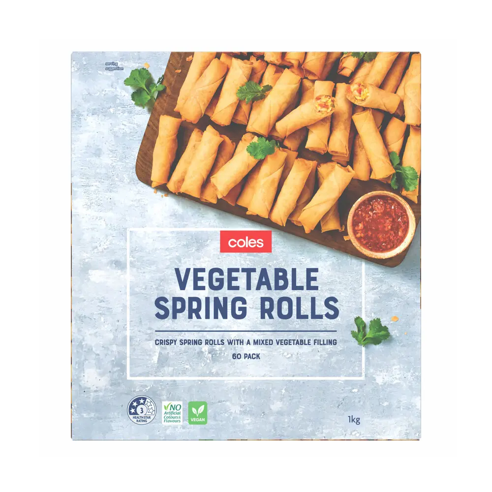 Vegetable Cocktail Spring Rolls 60 Pack