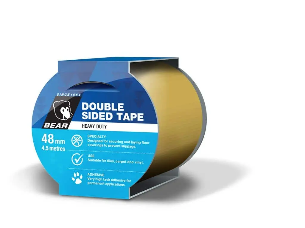 BEAR DOUBLE SIDED TAPE 48mm x 4.5M
