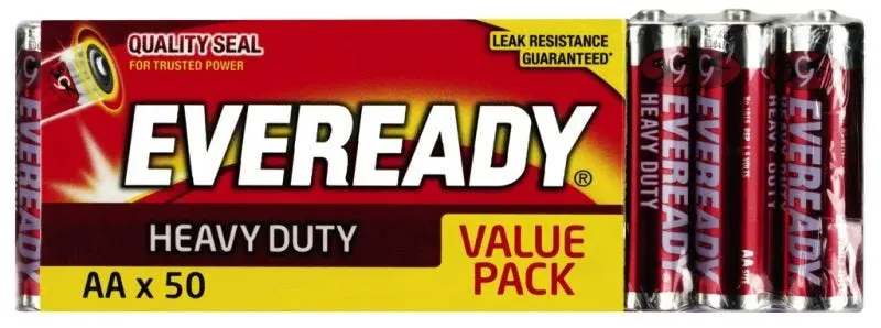 EVEREADY HEAVY DUTY BATTERY AA 50EA