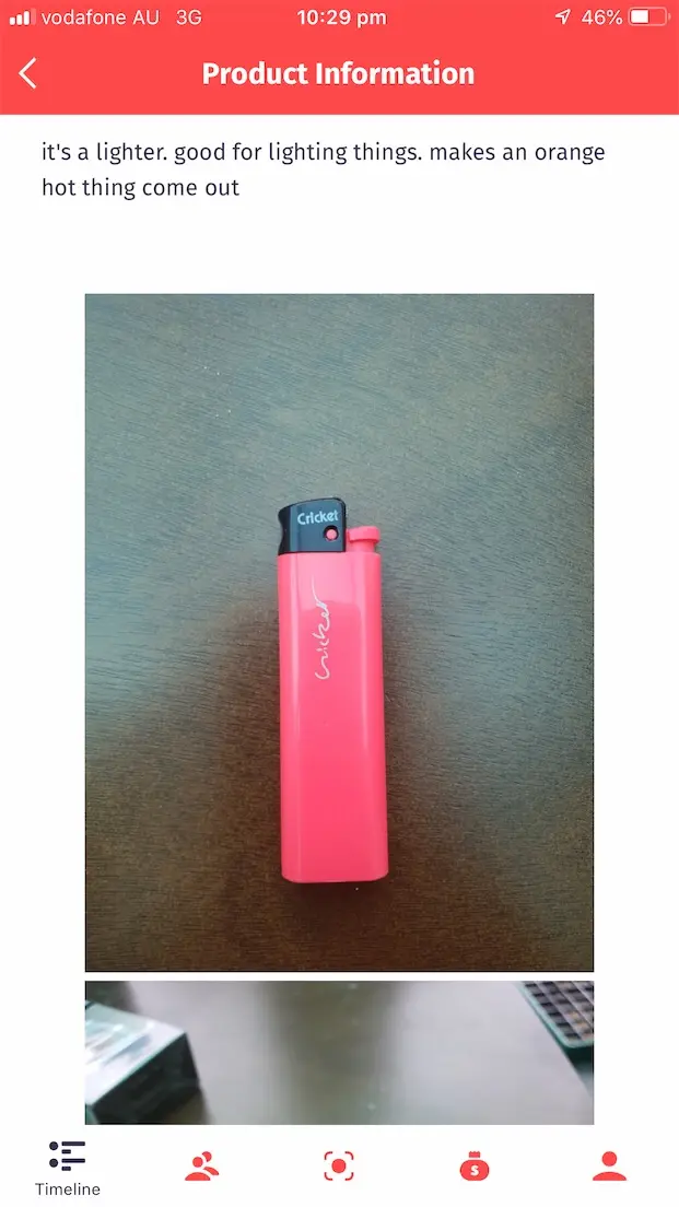 Cricket Lighter Orange