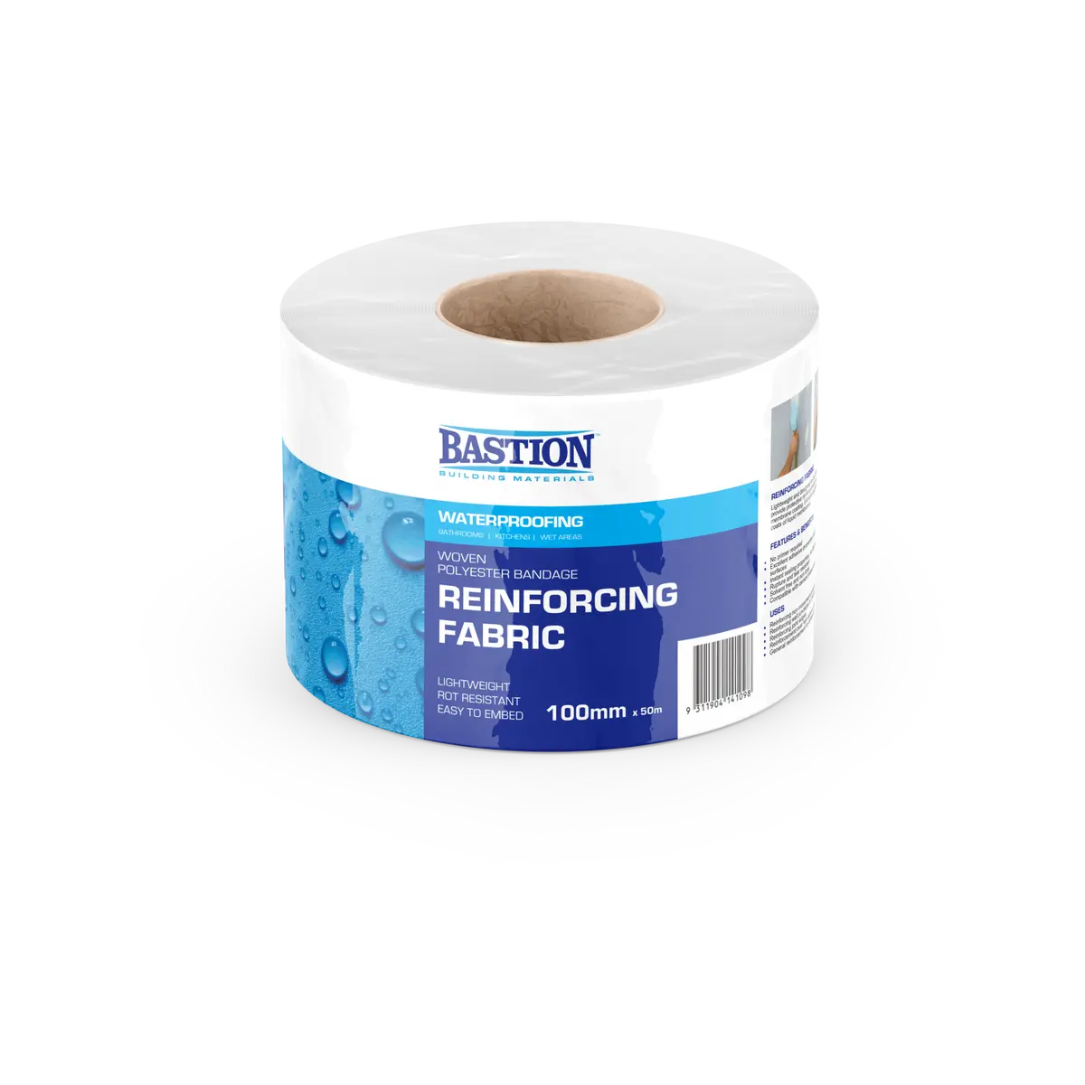 Bastion Waterproof Reinforcing Fabric 100mm x 50m
