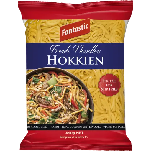 FANTASTIC FRESH HOKKIEN NOODLES 450g