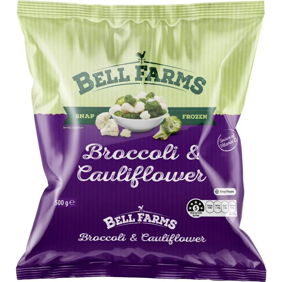 Bell Farms Frozen Broccoli & Cauliflower