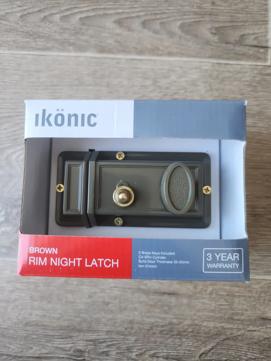 Brown Rim Night Latch