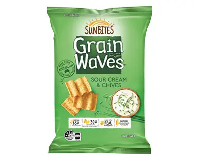 Sunbites Grain Waves Sour Cream and Chives 170g
