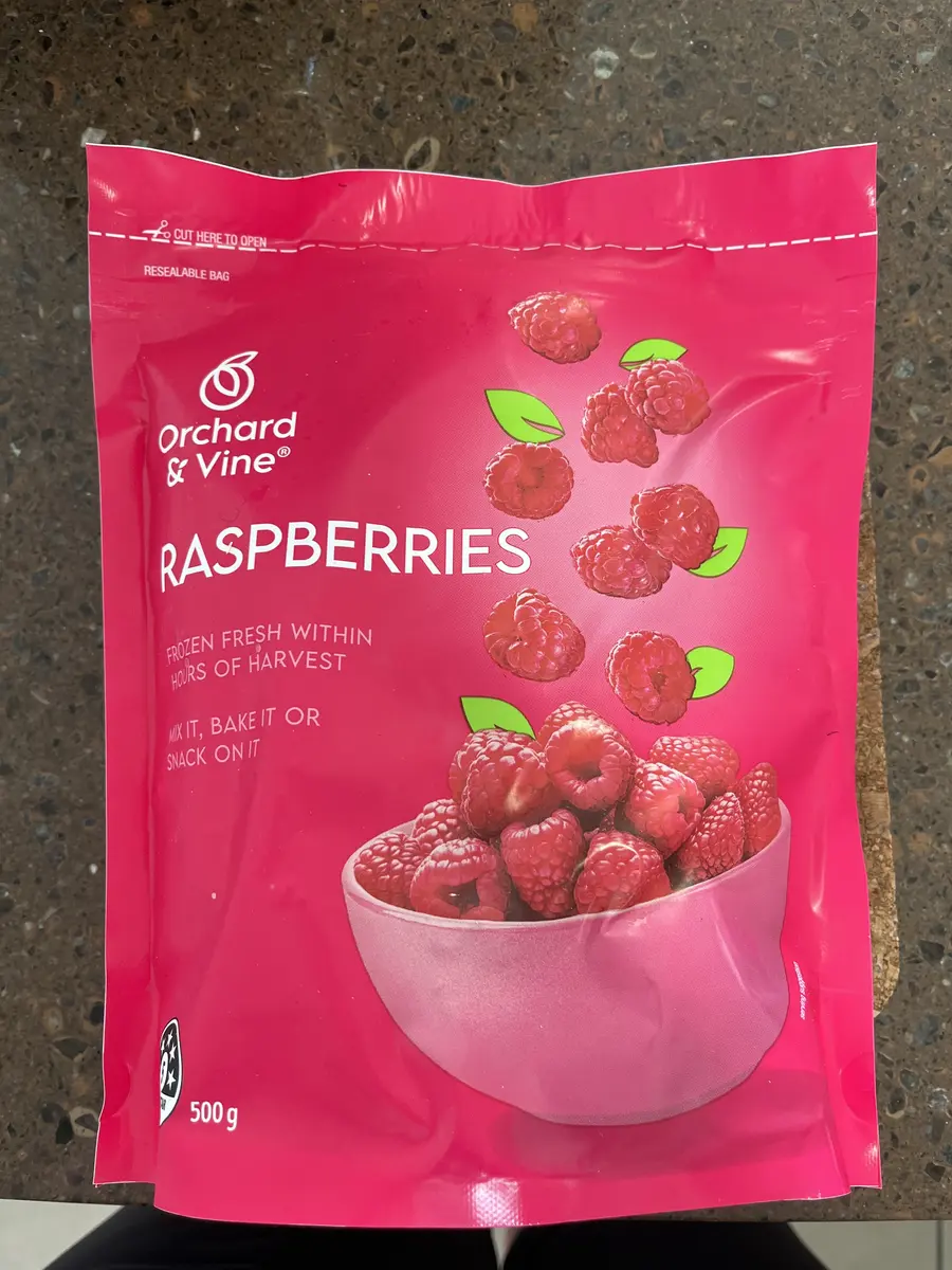 Frozen Raspberries 500g