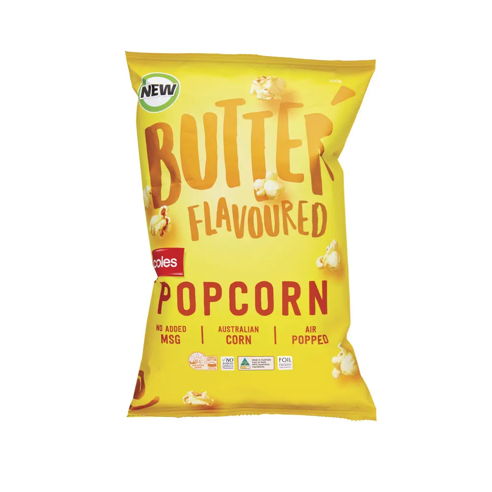 Coles Butter Popcorn 100g