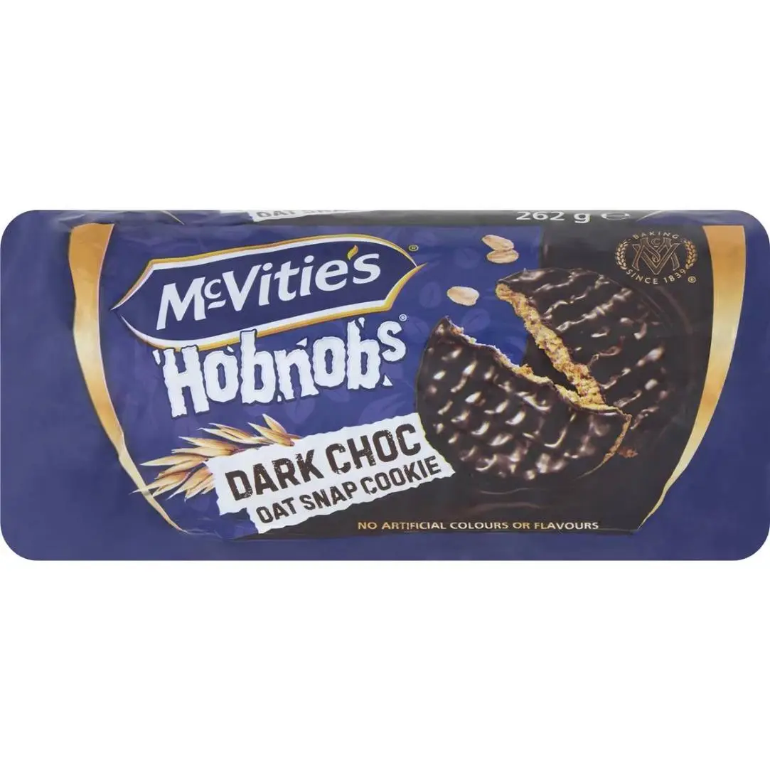 McVities Biscuits Dark Chocolate HobNobs 262g
