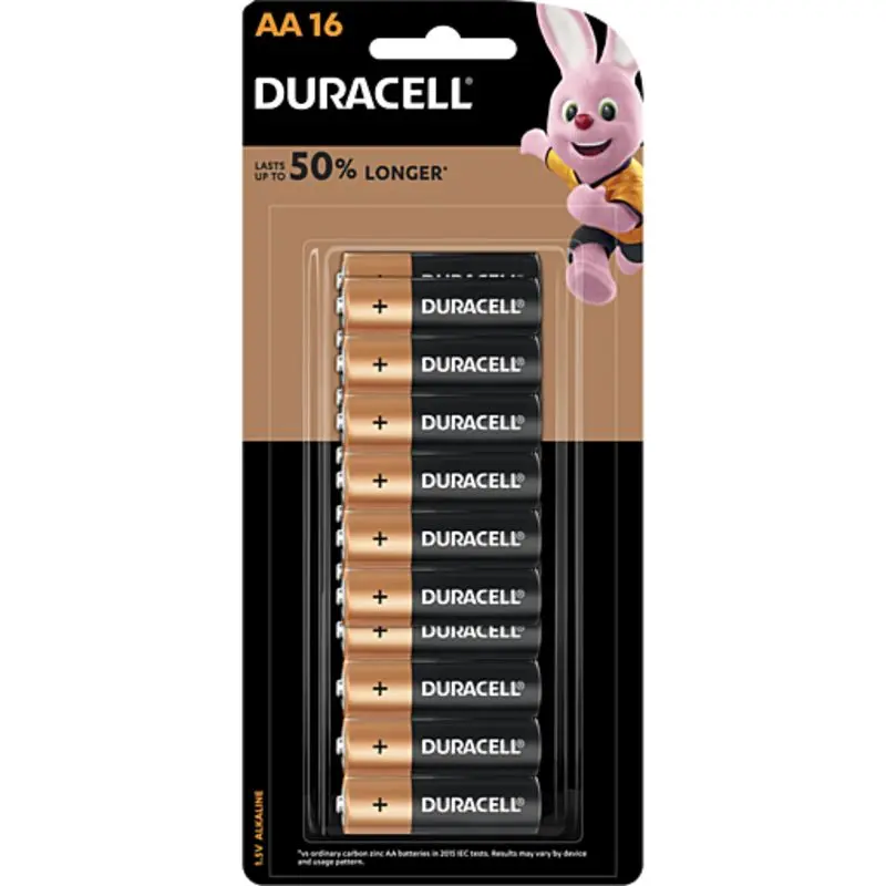 Duracell Coppertop Batteries AA 16 Pack