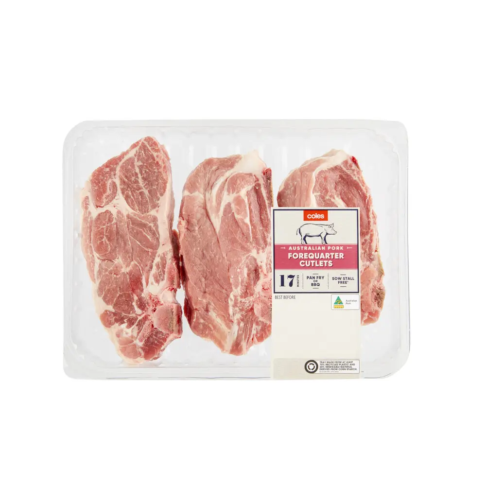 Pork Forequarter Cutlets 800g