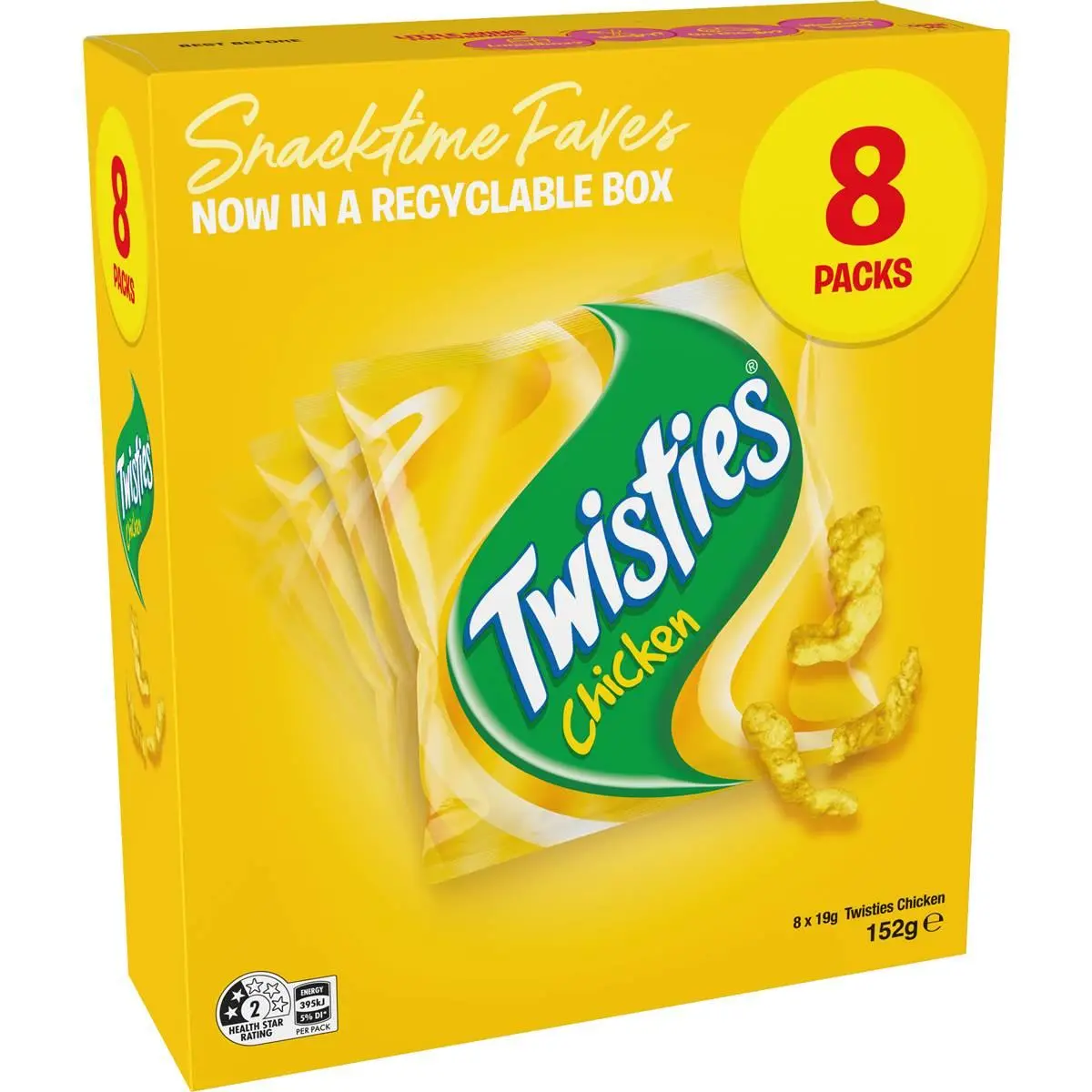 Twisties Extruded Snacks Chicken 152 G