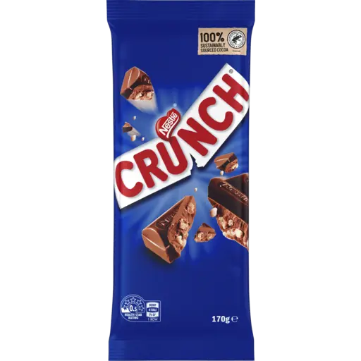 NESTLE CRUNCH CHOCOLATE BLOCK 170G