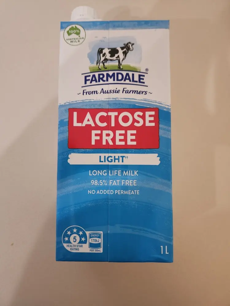Farmdale Lactose Free Light Milk 1L