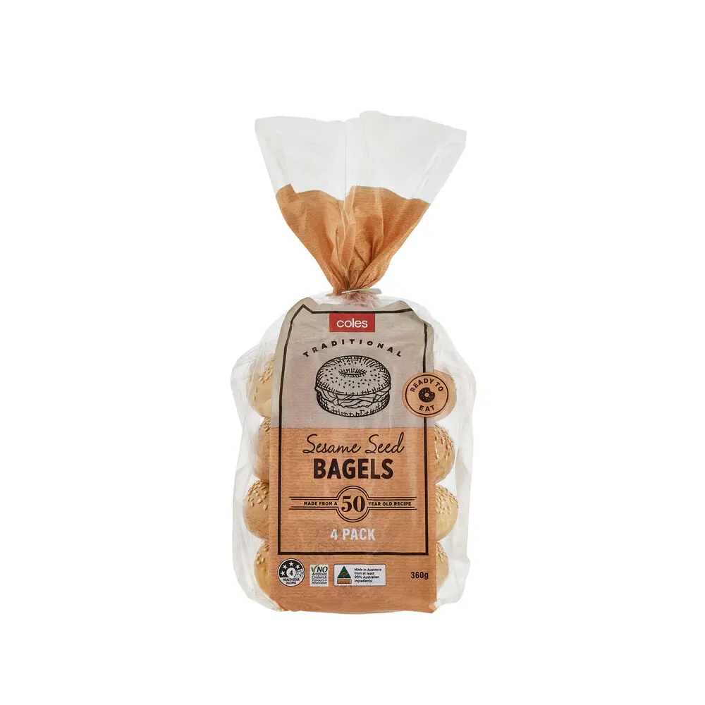 BAGEL SESAME 4 PACK
