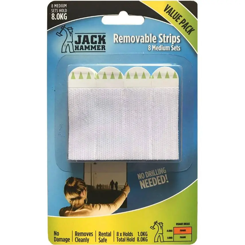 Jack Hammer Removable Strips Medium