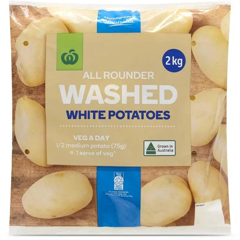 Woolworths Washed White Potatoes 2kg