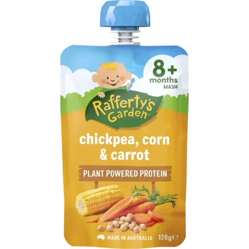 Rafferty's Garden Plant Protein Chickpea Corn & Carrot 120g