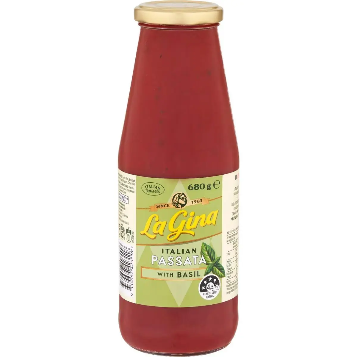 La Gina Italian Passata With Basil