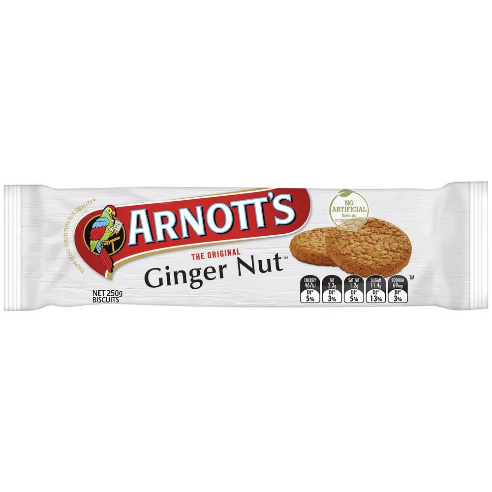 Arnott's Biscuits Ginger Nut 250g