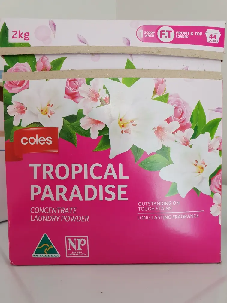 Laundry Powder Tropical Paradise Top & Front