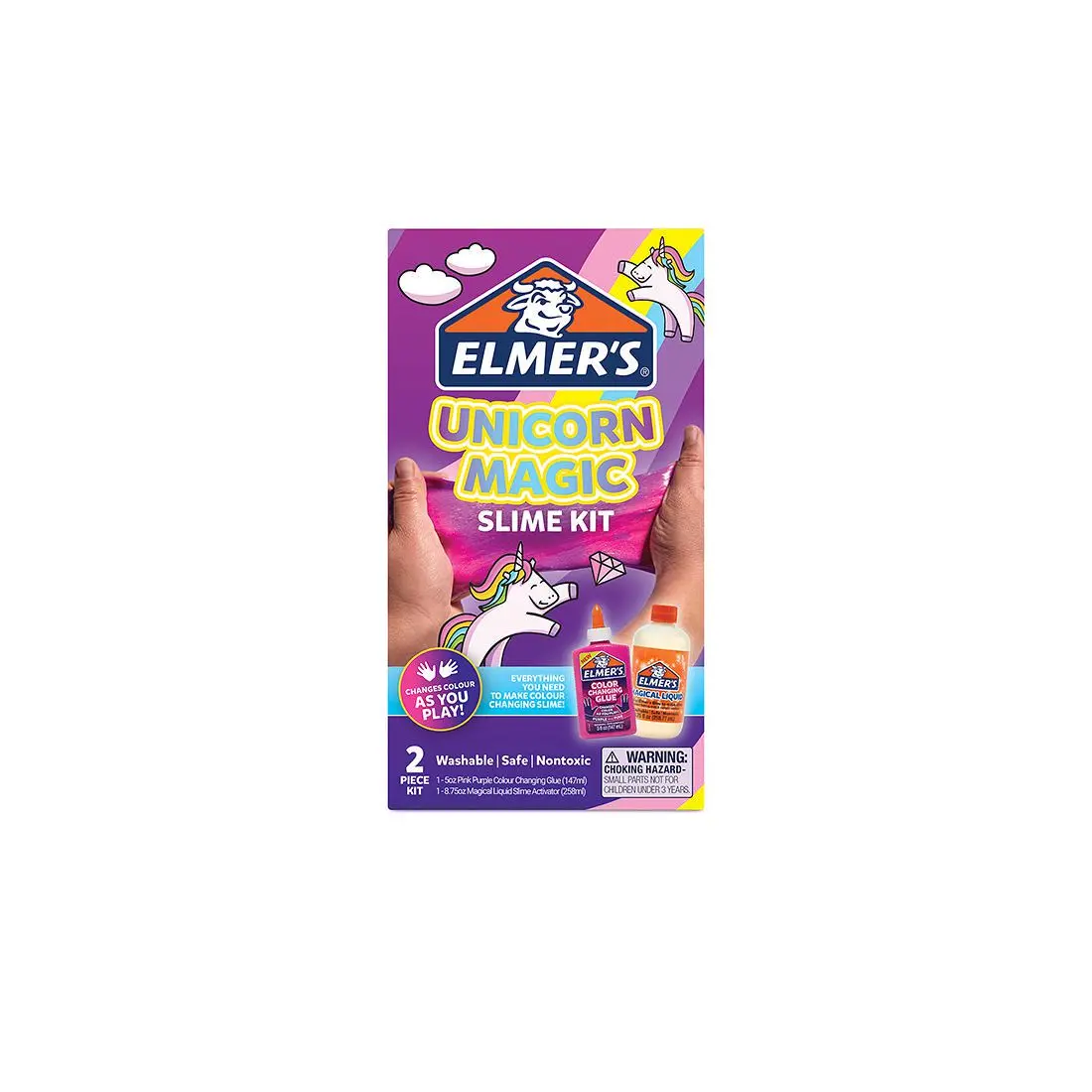 Elmer's Unicorn Magic Slime Kit Colour Changing