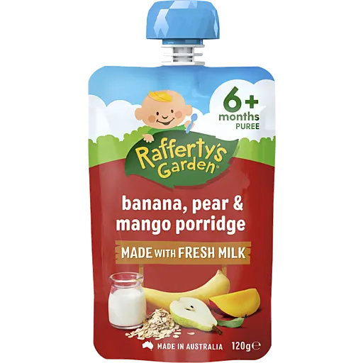 Rafferty's Garden Porridge Pear Banana & Mango 120g
