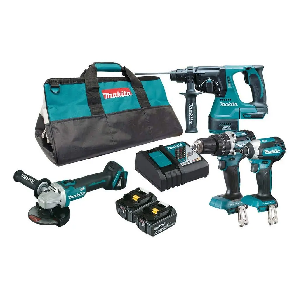 Makita 18V 4Pce Brushless Combo Kit DLX4102T