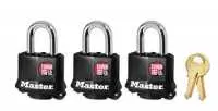 Master Lock 311tri Keyed Alike Padlock 3-Pack