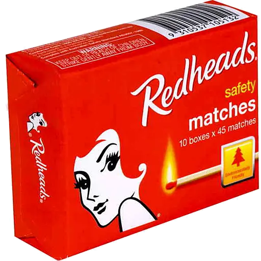 Redheads Shrink Wrapped Matches