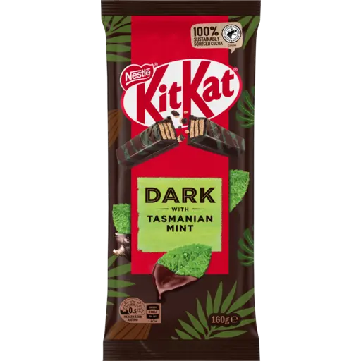 NESTLE KIT KAT CHOCOLATE DARK MINT BLOCK 160G