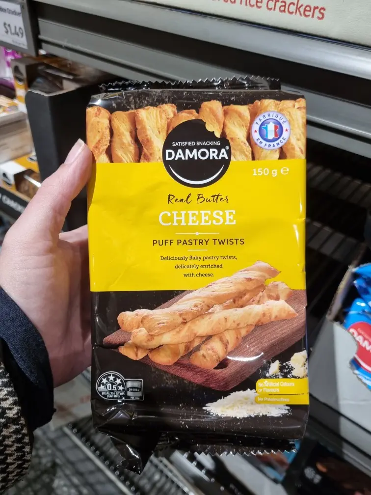 Damora Cheese Pastry Twists 150g