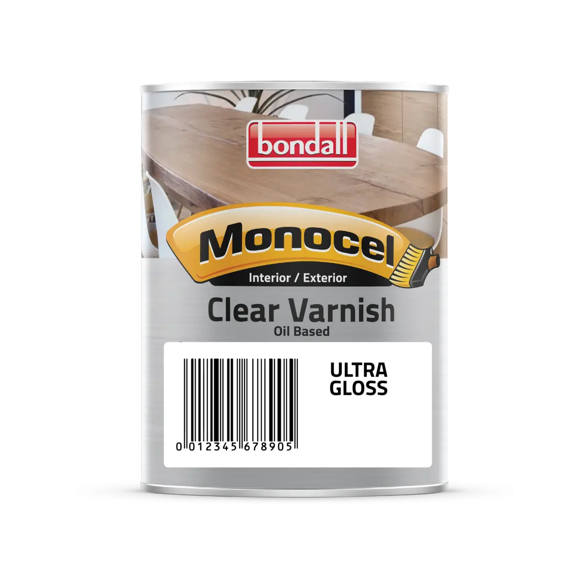 Bondall 250ml Clear Ultra Gloss Monocel Timber Varnish