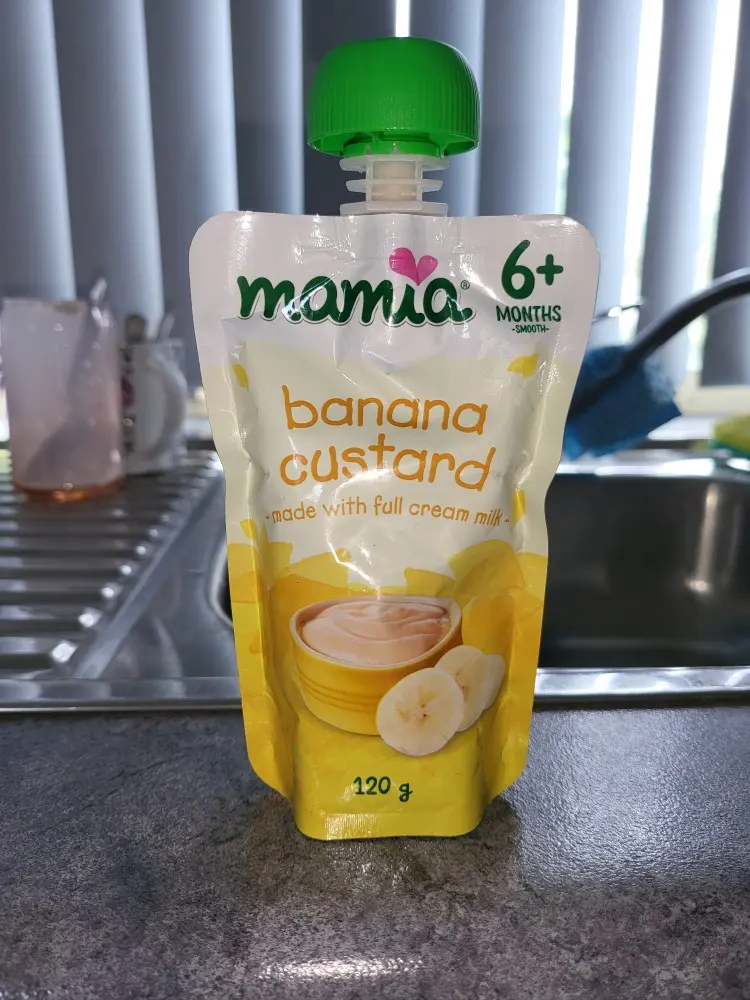 Mamia Banana Custard 120g