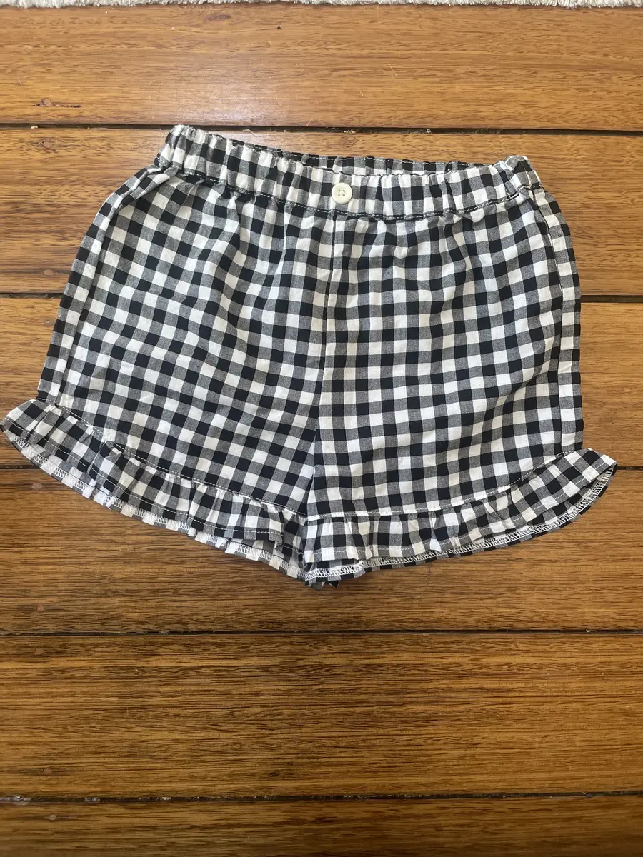 Gingham Ruffle Shorts
