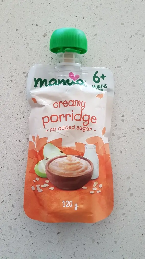 MAMIA Baby Food Mashed 6+ Months Creamy Porridge 120g