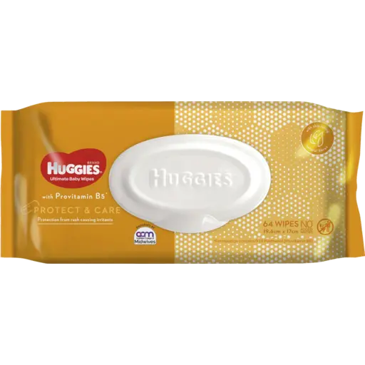 HUGGIES ULTIMATE BABY WIPES PROVITAMIN B5 4X64 ST